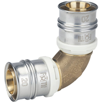 Raccord Courbe 90° 20 Laiton sans plomb Pour système multicouche XS *8292020201*