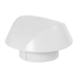 Chapeau de ventilation de toit Nicoll VVM10 avec moustiquaire - femelle Ø 100 mm - PVC Blanc