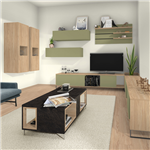 Parquet stratifié Classic 8/33 - 4 chanfreins avec système CLIC it! - 193 x 8 x 1292 mm - Acacia Sheffield naturel