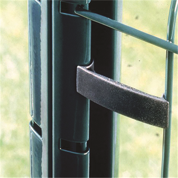 Bloqueur pour panneau et poteau de clôture Dirickx Axor - PVC noir - sachet de 10