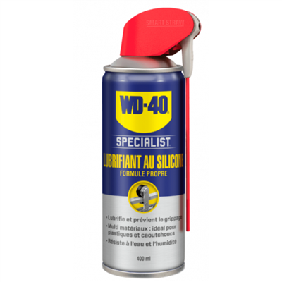 Lubrifiant au silicone WD-40 Specialist pour métal, plastique, caoutchouc, bois - aérosol de 400 ml
