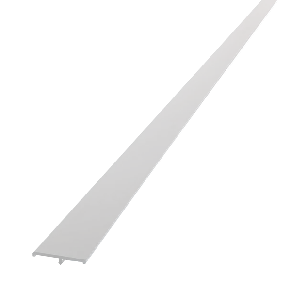 Couvre-joint plat à clipser KTY 60CJP pour cloison intérieure - aluminium coloris Blanc - longueur 3,05 M