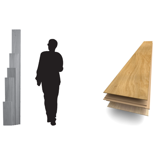 Parquet flottant contrecollé en chêne Authentique Huile bois naturel Diva - 184 mm x 12,00 mm - long. variable