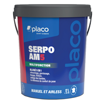 Enduit multifonction prêt à l'emploi pour murs et plafonds - Placo Serpo AM5 - Seau de 20 kg