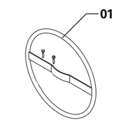 Volant de remplacement pour bétonnières Obra de 360 litres - vendu avec ses fixations