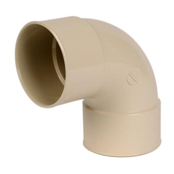 Coude femelle/femelle Nicoll pour tube de descente - Angle 87°30 - Diamètre 100 mm - Techtan Sable