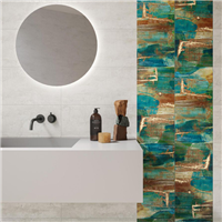 Faïence murale salle de bain effet métal - Bold Naxos - 60,0 CM x 30,0 CM - ép. 7,00 MM - Fascia Magic Mix