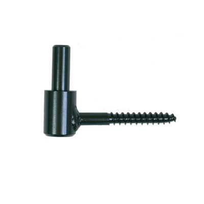 Gond de volet battant pour support bois - Clavette soudée - Queue filet Ø 12 x 75 mm - Acier noir