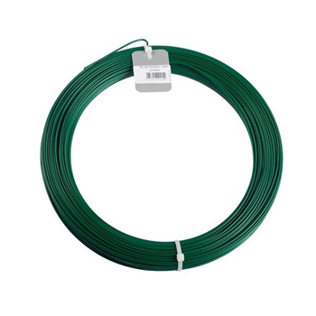 Fil d'attache pour grillage souple Dirickx - Ø 1,5 mm - Acier plastifié - Vert - Longueur 100 mètres