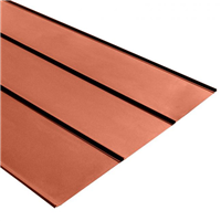 Tôle bac acier 0,50 MM prélaqué aspect joint debout Clipeo Bacacier - 450 MM x 5500,0 MM - Rouge terracotta RAL8004