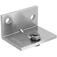 Support équerre renforcé Mantion 2529 pour fixation murale de rails 2525 et MA80A - lot de 7