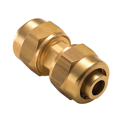 Raccord égal à sertir pour tube PER à compression -  Diamètre 20 mm - Laiton