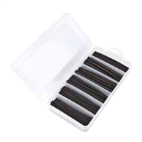 Assortiment de 170 gaines thermorétractables 100mm noires restreint 2:1