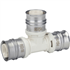 Raccord té égal à sertir corps PPSU avec douille acier inox pour tube multicouche Ø 16 mm
