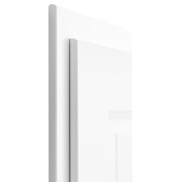 Ébrasement complet blanc pour porte Mosel Türen - bords arrondis - sens gauche poussant - 204 x 83 cm - 70 mm