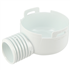 Adaptateur de siphonnette Nicoll ADSIHJ à sortie horizontale 40/50 mm pour douche plain-pied - PVC blanc