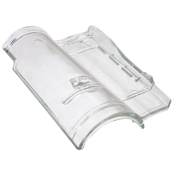 Tuile en verre Galléane 12 - grand moule à fort galbe - 31,7 x 47,3 cm