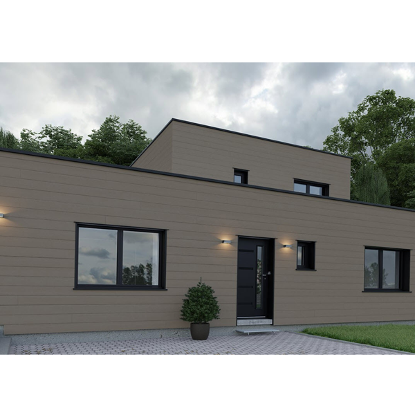 Bardage composite imitation bois - Hardie Plank - 180 MM x 8,00 MM - Long. 3,60 M - Blanc Arctique