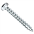 Vis bois Rocket tête ronde Torx acier zingué filetage total 4x30 mm boîte de 500
