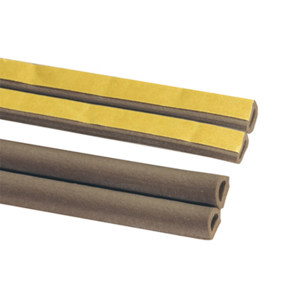 Joint de calfeutrement adhésif portes et fenêtres - Caoutchouc blanc - Rouleau de 7.5 m