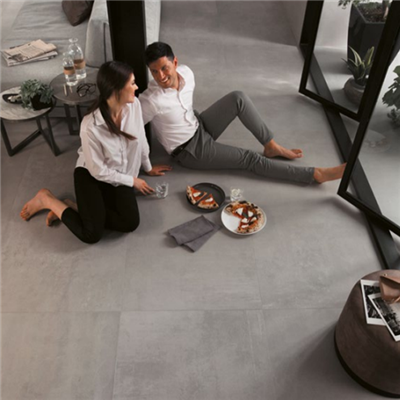 Carrelage intérieur effet ciment en grès cérame rectifié - Boost - 60,0 cm x 60,0 cm - ép. 9,00 mm - Grey