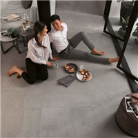 Carrelage intérieur effet ciment en grès cérame rectifié - Boost - 60,0 cm x 60,0 cm - ép. 9,00 mm - Grey