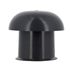 Chapeau de ventilation rond Nicoll - Diamètre 108 mm - Sortie 63 mm - Sans moustiquaire - PVC anti-UV - Gris anthracite