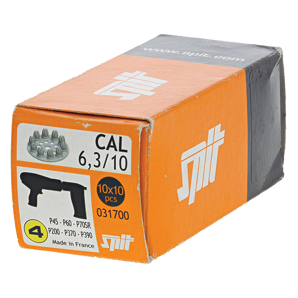 Disque charge Spit 6.3/10 jaune intensité moyenne pour P370 et P45 boîte de 100