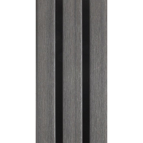 Bardage composite imitation bois aspect claire-voie - Weo 35 Fiberdeck - 33,00 MM x 170 MM - Long. 3,90 M - Coloris Dark grey
