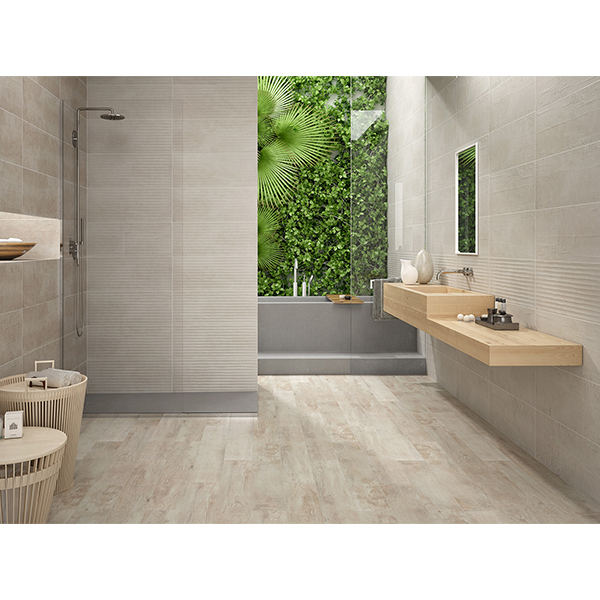 Faïence murale effet "ondulé" Baléares Mallorca - Blanco - 25 CMx75 CM ép. 8,7 MM