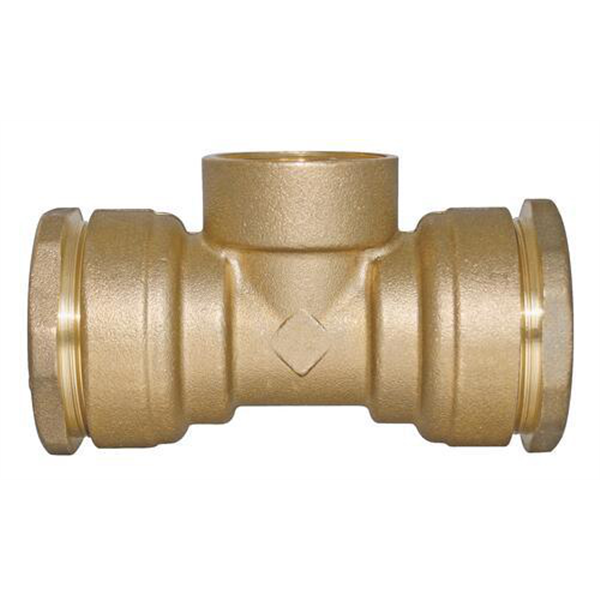 Raccord laiton Té Femelle 1/2" au centre SUMO pour tube PE Ø20 mm