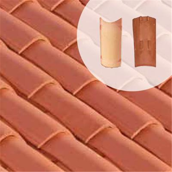 Tuile Canal terre cuite Tradi'fix Tegula 40 - Rouge