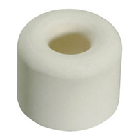 Butoir de porte caoutchouc blanc 31x35mm fixation murale - Boîte de 2