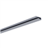 Profil U PVC petite finition côté pour lambris de sous toiture - pose horizontale - Gris - Longueur 4,00 M