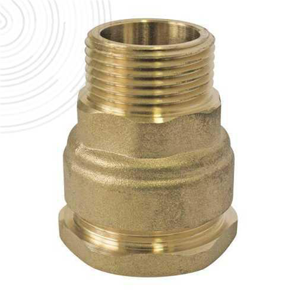 Raccord laiton droit SUMO pour tube PE Ø63 mm - Mâle 2