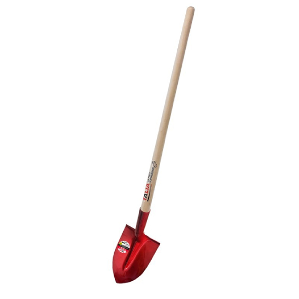 Pelle à tranchée en aluminium super légère avec manche en bois 130 cm - Col de cygne - Largeur 21 cm