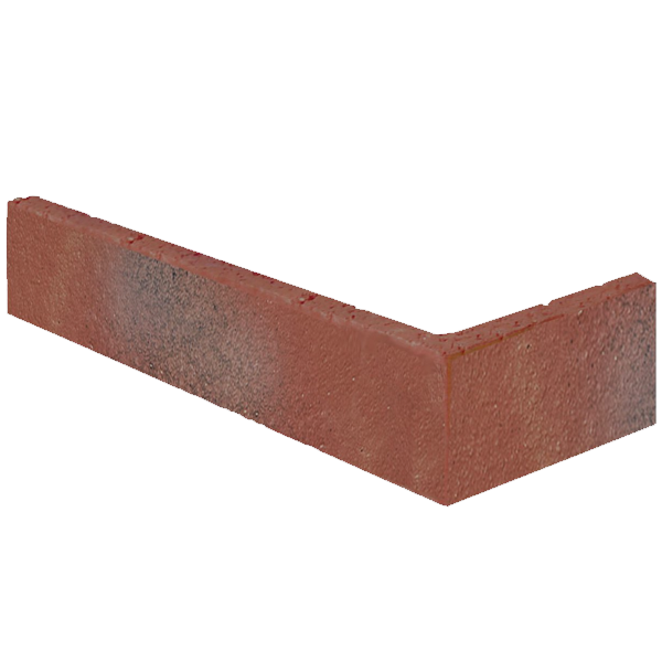 Plaquette d'angle de parement mural en terre cuite lisse Terreal PL12 Magnolia - 22 CM x 10,5 CM x 14 / 50 MM