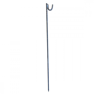 Piquet d'implantation porte lanterne en acier pour la délimitation de chantier - Ø 14 mm - longueur 1,3 ml