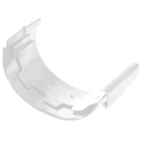 Jonction à coller Nicoll JNC29 pour gouttière demi-ronde Vodalis LG29 - Techtan Blanc