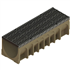 CANIVEAU BETON/POLYESTER 400MM GRILLE FONTE D400 L1M