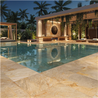 Carrelage extérieur antidérapant effet pierre de Bali - Zéphyr - 60,0 CM x 60,0 CM - ép. 20,00 MM - Gold