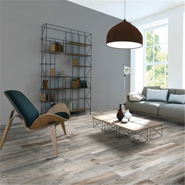 Plinthe de carrelage intérieur en grès cérame émaillé effet bois Living - 45 CM x 8 CM - Tortora