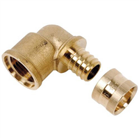 Raccord femelle coudé à glissement - Femelle coudé 15/21 - PER Ø16