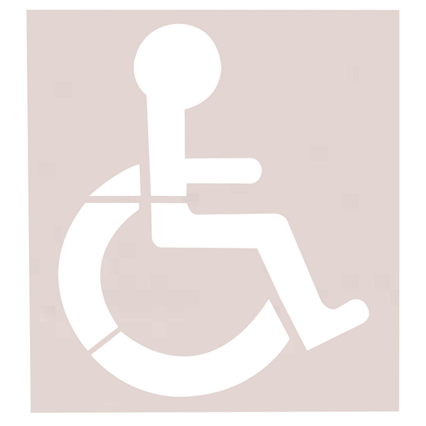 POCHOIR POUR SYMBOLE HANDICAPÉ 250X300