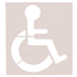 POCHOIR POUR SYMBOLE HANDICAPÉ 250X300