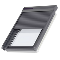 Volet roulant solaire SSL pour fenêtre de toit Velux MK04 - 78,0 CM x 98,0 CM - Gris anthracite