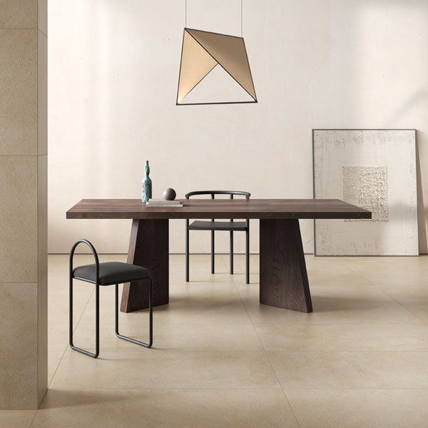 Carrelage intérieur effet pierre en grès cérame rectifié - Lythos GRIP - 60 x 60 cm - ép. 8,2 mm - Beige