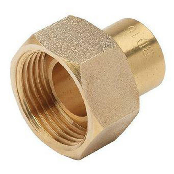 Raccord 2 pièces JPG DN12   écrou G 1/2" / CU16 + joint / sachet