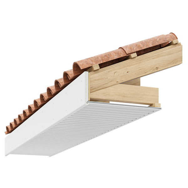 Planche de rive PVC Rivecel Bullnose B22 à profil arrondi - Blanc - Haut. 225,00 MM - ép.22,00 MM - Long. 5,00 M