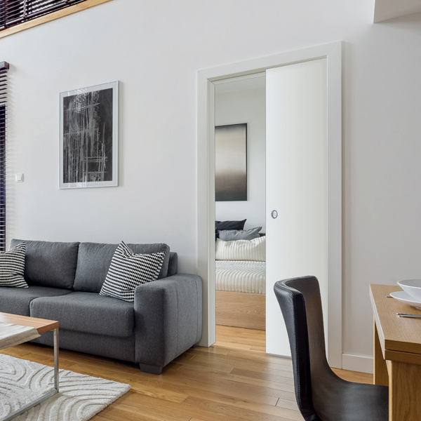 Châssis à galandage ajouré Gypso pour porte coulissante escamotable - ouverture de 70 CM x 203 CM